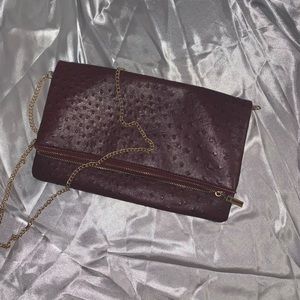 Burgundy Clutch/Crossbody